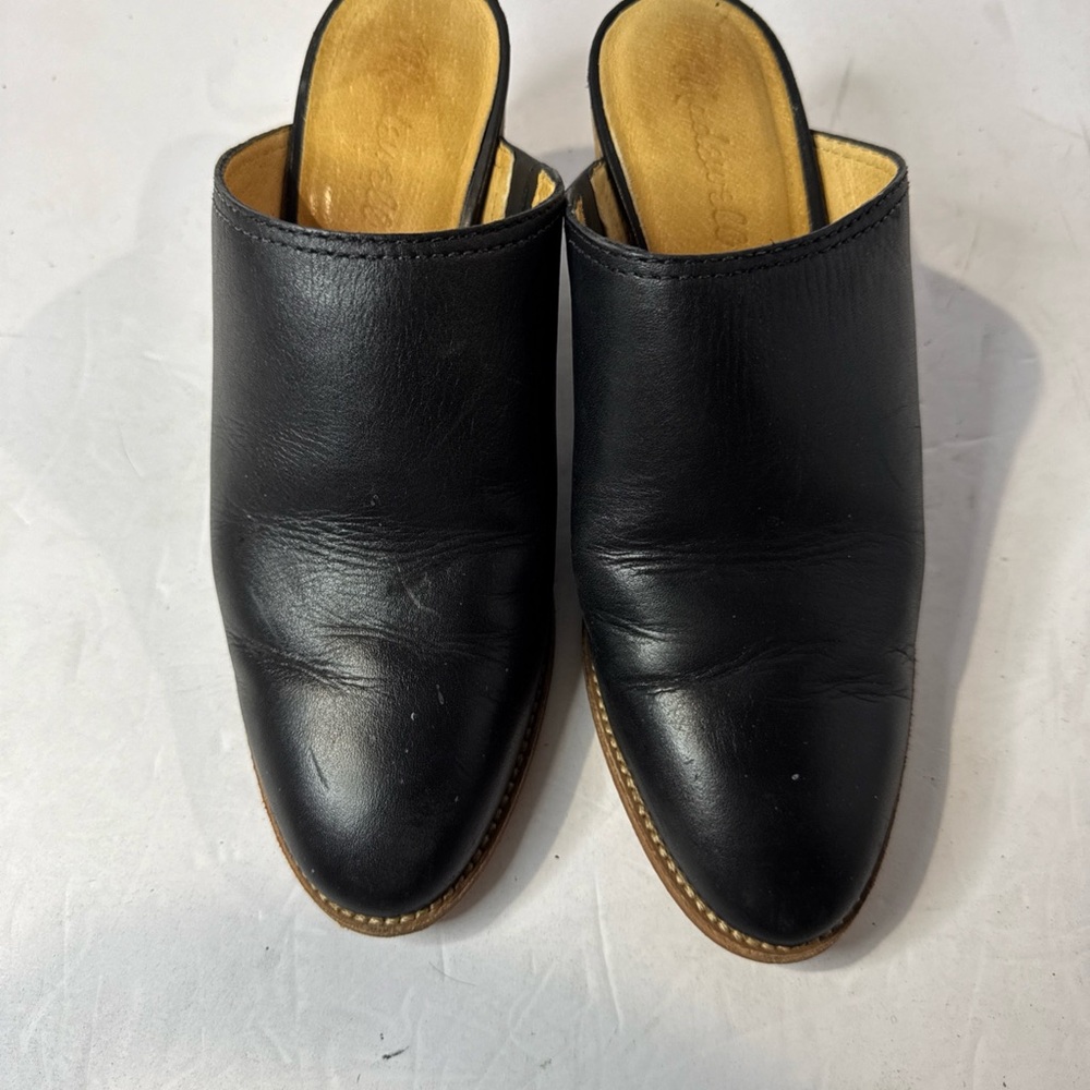 Madewell Black Leather Women's Mules